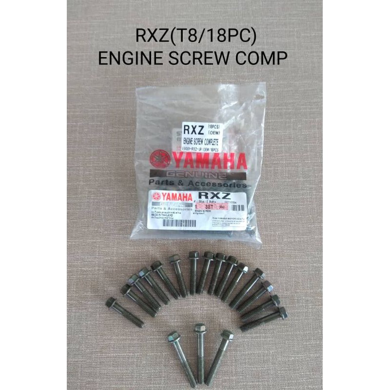 YAMAHA RXZ ENGINE COVER SCREW SET COMPLETE SET OEM (READY STOCK KL