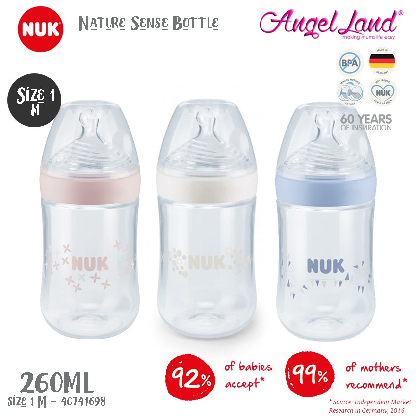 nuk bottles nature sense