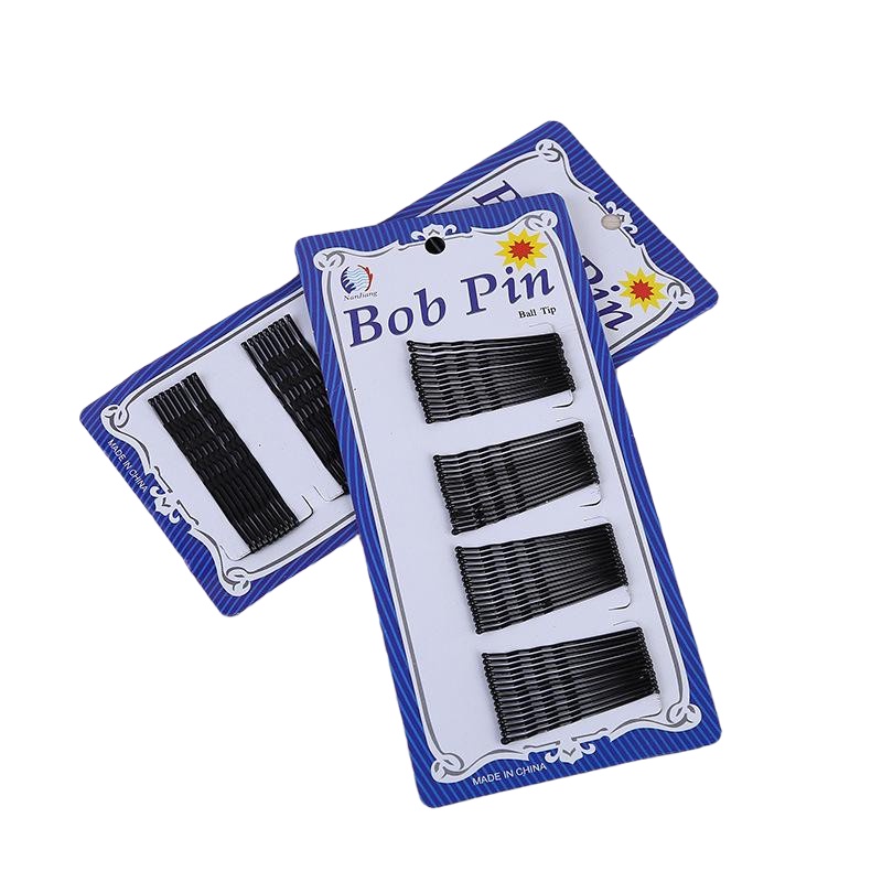 HITAM A054 [BUY 5PCS FREE CLIPS 1 PCS RANDOM LETTER NECKLACE]BLACK POND HAIR CLIP HAIR BOB PIN