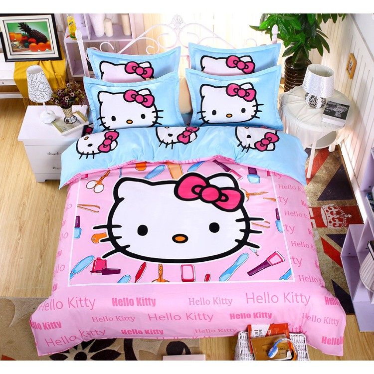 Hello Kitty Bedsheet Set Shopee Malaysia
