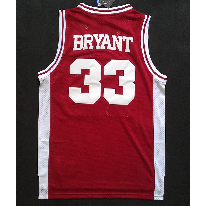 S-XXL Mens Kobe Jersey 33 Legend Jerseys Retro Basketball Bryant Jersey Red