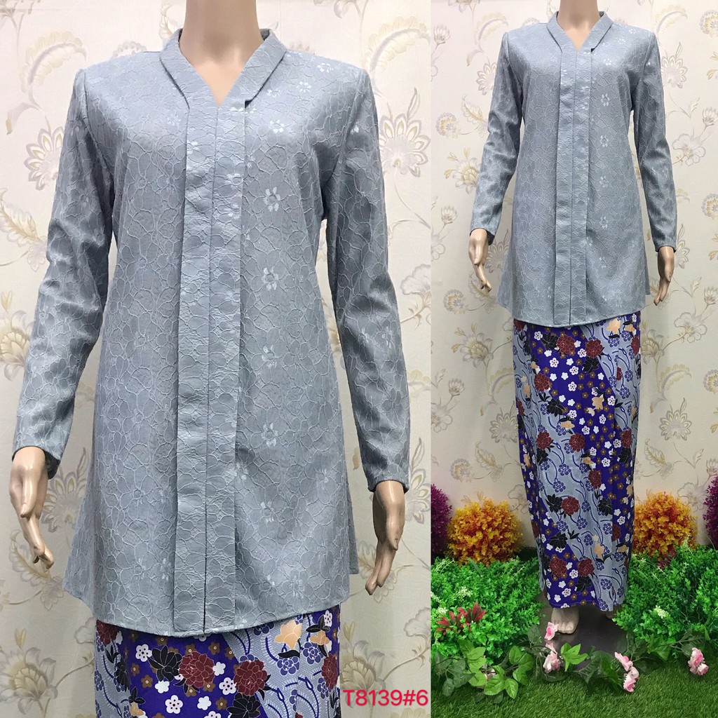 Nayla Z Baju  Kurung Flora Design  Long sleeve Lengan  