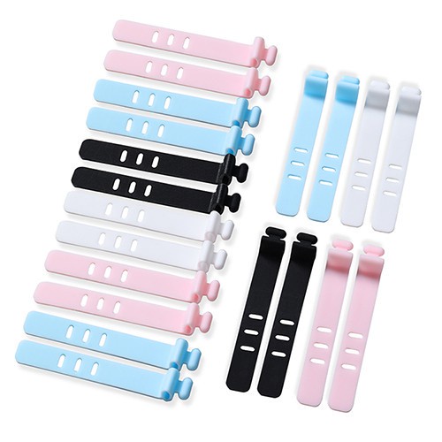 Outdoor Portable Hadiah Reusable USB Cable Strap Winder Soft Wire Management Earphone Data Tie Cord Travel - Image 3