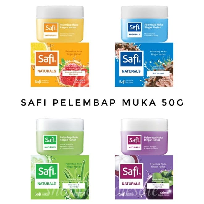 Safi Natural Krim Pelembap Muka Dengan Aloe Vera Gamat Manggis 50g