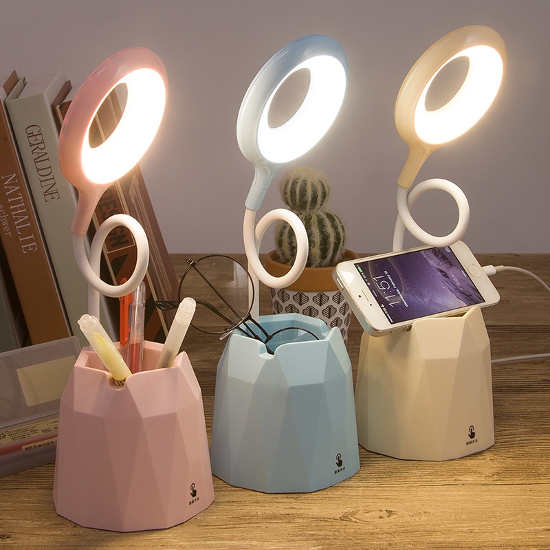 Led Table Bedside Lamp Bedroom Student Reading Lamp Usb Charging