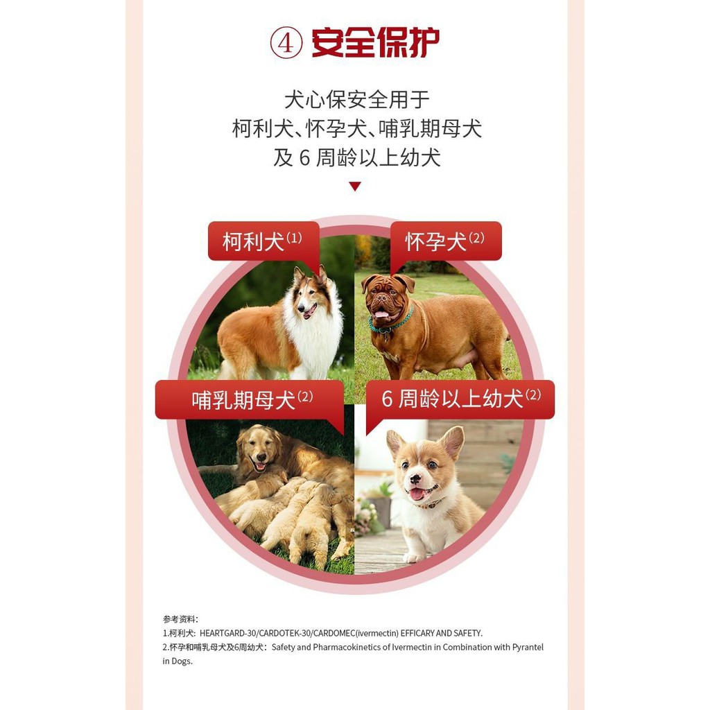 驅蟲藥犬心保 整盒6粒 体内驱虫药12 22kg中型犬用治疗钩虫蛔虫心丝虫病ne2t Shopee Malaysia