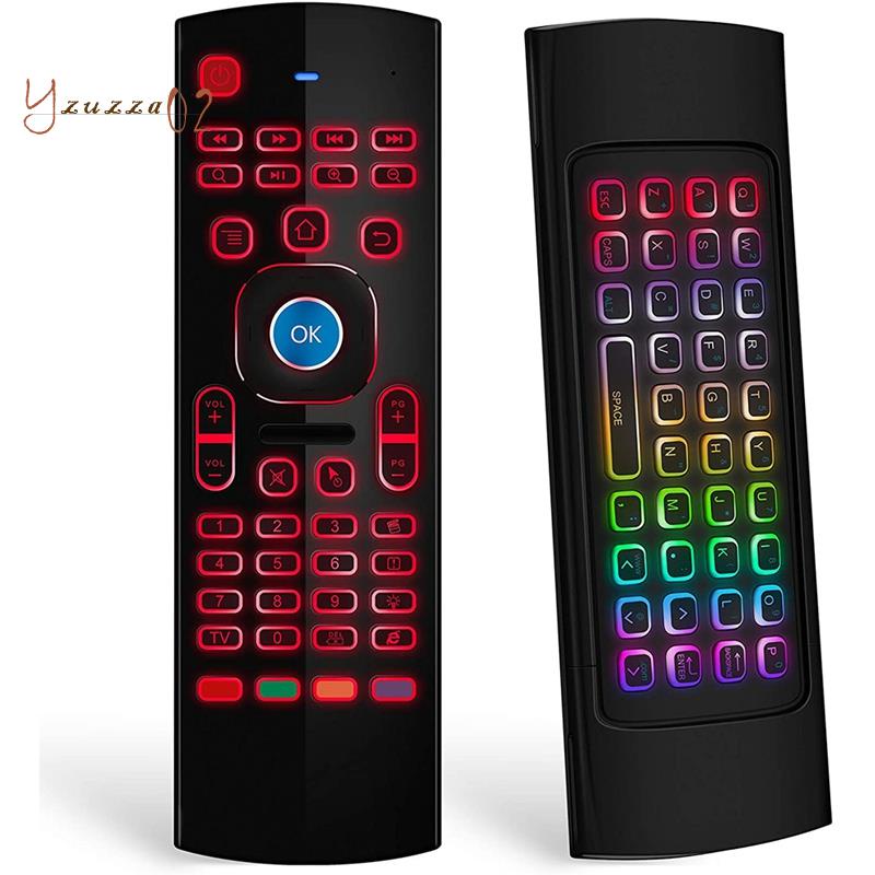 Multi Essential Air Mouse Android Tv Box Mini Wireless Keyboard Remote Control RGB Backlit MX3 Pro IR Learning Versat... - Image 2