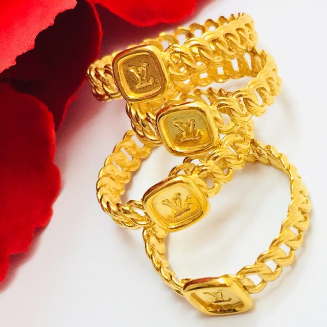 Cincin coco LV dewasa Emas 916 Tulen Shopee Malaysia Cincin coco LV dewasa Emas 916 Tulen Shopee Malaysia