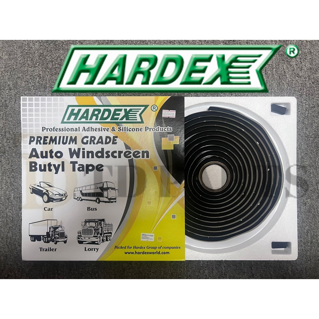 HARDEX HD9011 PREMIUM GRADE AUTO WINDSCREEN BUTYL TAPE / 4.57M BLACK