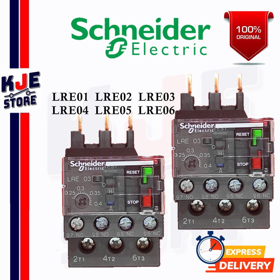 SCHNEIDER EasyPact TVS Differential Thermal Overload Relay LRE01 LRE02