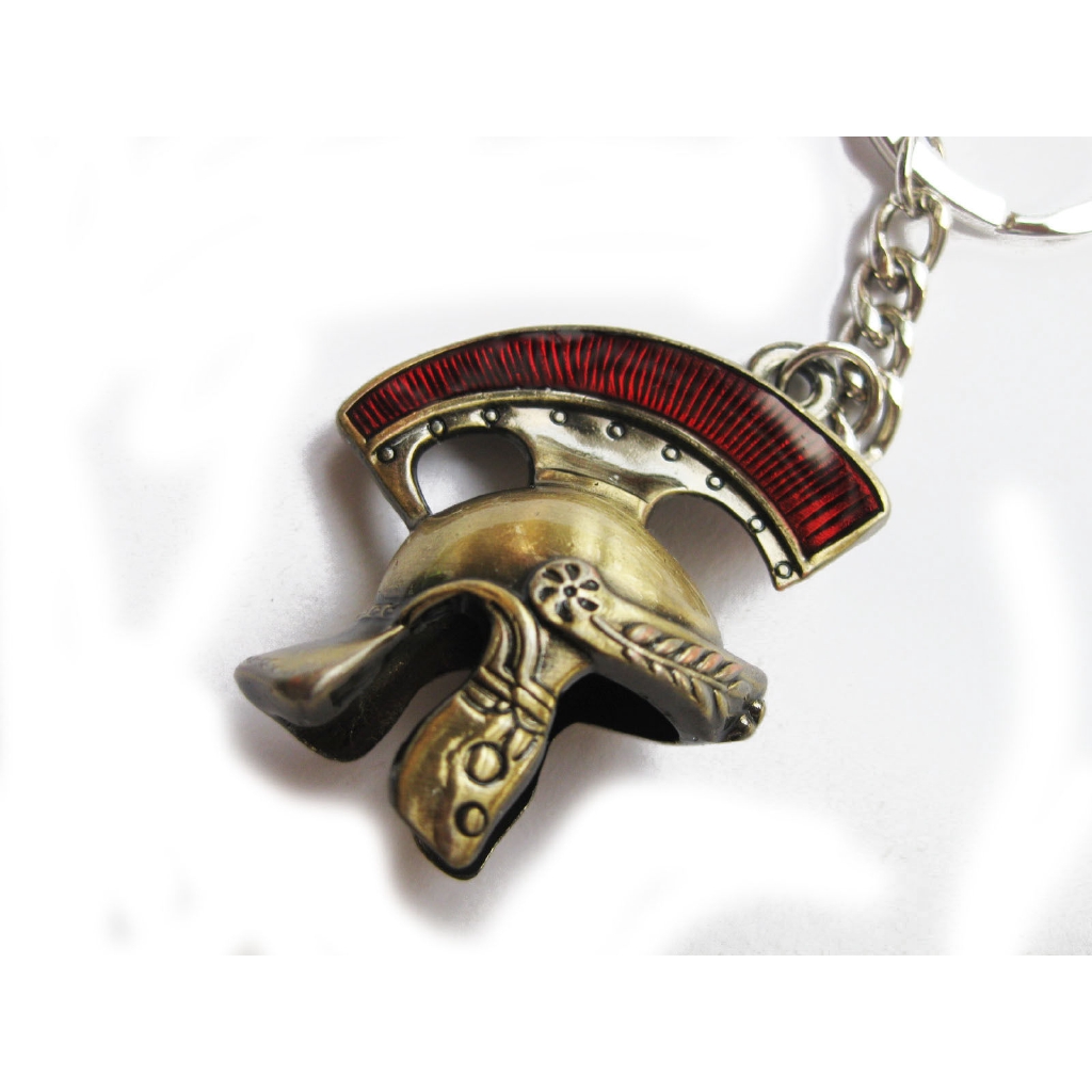 10x Roman helmet keychain,gladiator helmet keyring,Galea key ring,bronze color 