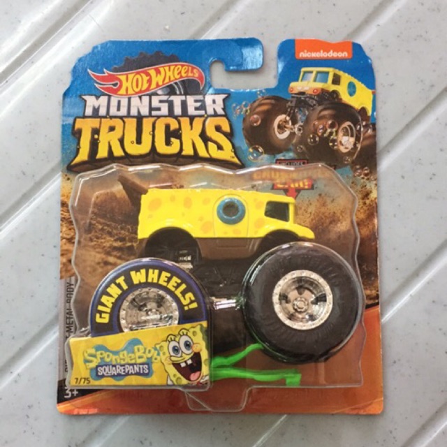 hot wheels monster truck spongebob
