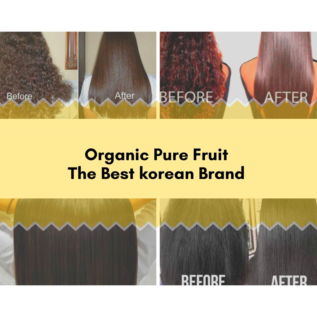 SILKY HAIR REBONDING KOREAN BEST BRAND (100% GENUINE BRAND) PURE FRUIT  ORGANIC REBONDING CREAM | Shopee Malaysia