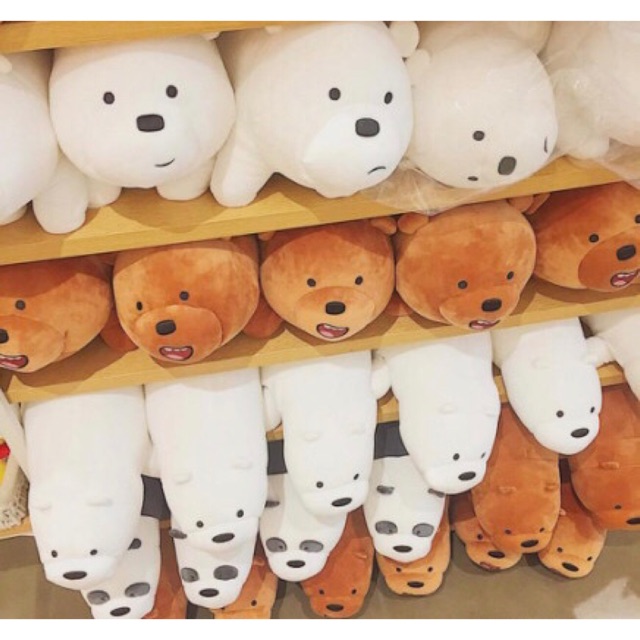 11.11 SALE [BEST SELLER] Miniso We Bare Bears 90cm Plush Toy | Shopee