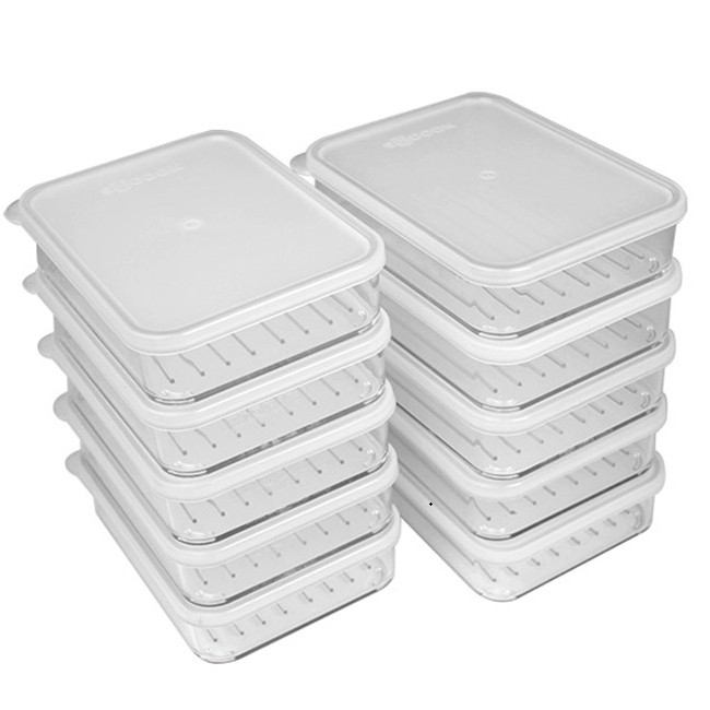 Silicook 10 x Flat Food Containers for Storage in Fridge. Shopee Malaysia