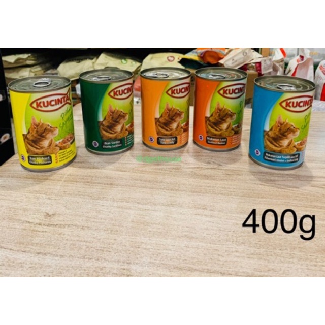 KUCINTA Cat Canned Food-400g Wet Food For Cat | Shopee Malaysia