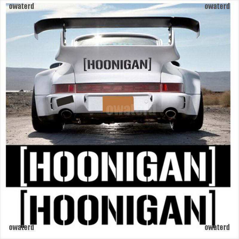 Ready Stock Hoonigan Car Window Door Decals Cool Racing Stickers