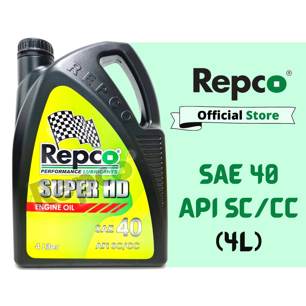 Repco Super HD SAE40 API SC/CC Monograde Heavy Duty Engine Oil (4L