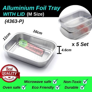 SET OF 72 ALUMINIUM FOIL CONTAINERS WITH LIDS HOT FOOD TAKEAWAY 11CM BOX STORAGE 