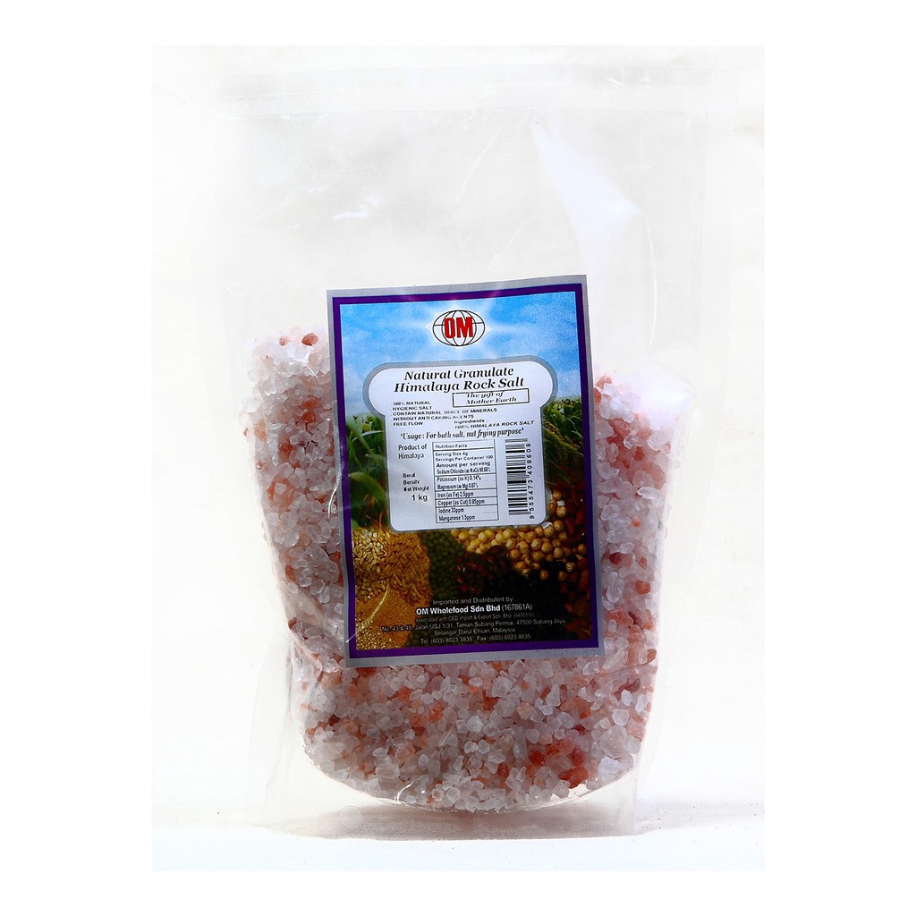 OM Granulate Himalaya Salt 1kg (Coarse) | Shopee Malaysia