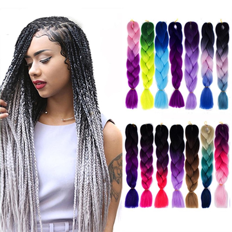 Braiding Hair Crochet Box Braids Hair Extensions Shopee Malaysia