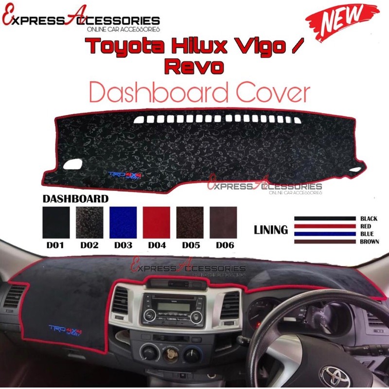 TOYOTA HILUX VIGO / REVO ROGUE Dashboard Cover Anti Slip Thick