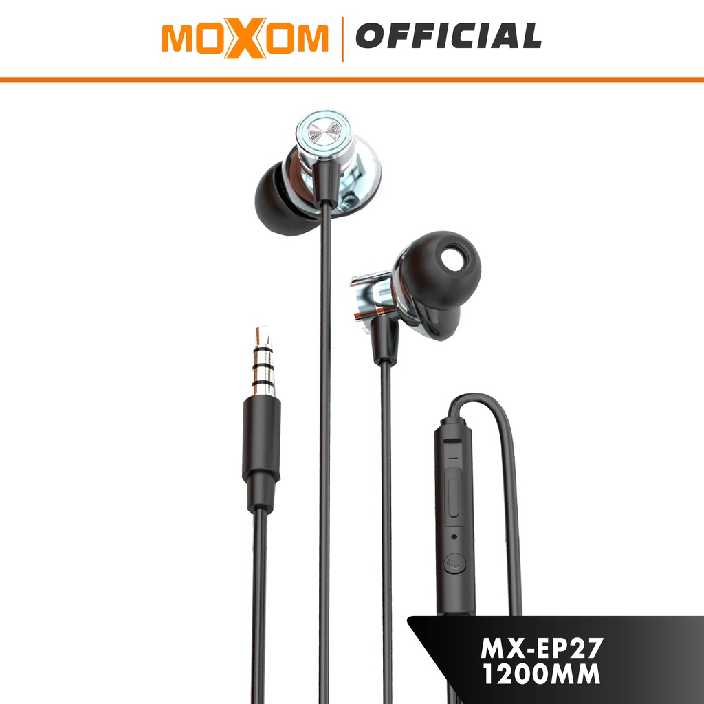 Moxom MX-EP27 Hi-Fi Bass Wired Earphone 3.5mm Plug