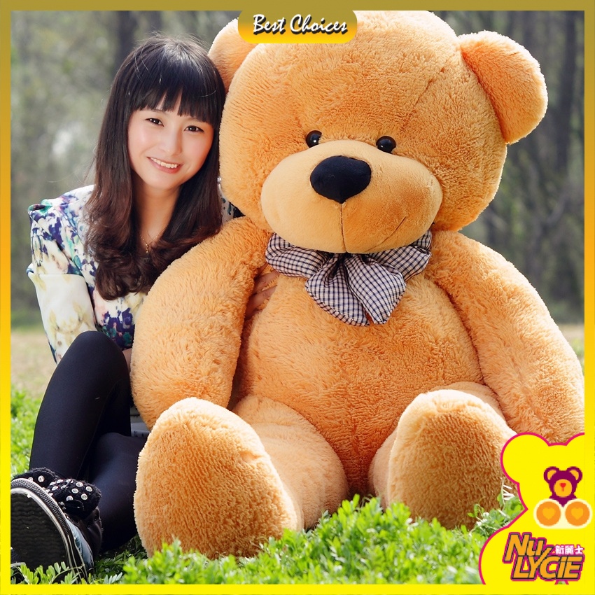 (Ready Stock) 140, 160, 180 & 200cm Big Cute Giant Teddy Bear Stuffed Toy Plush Doll Birthday