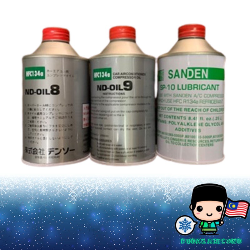 RM9.99 OIL ND8 *100 ORIGINAL* R134a ND OIL ND8 / ND9 250CC r134