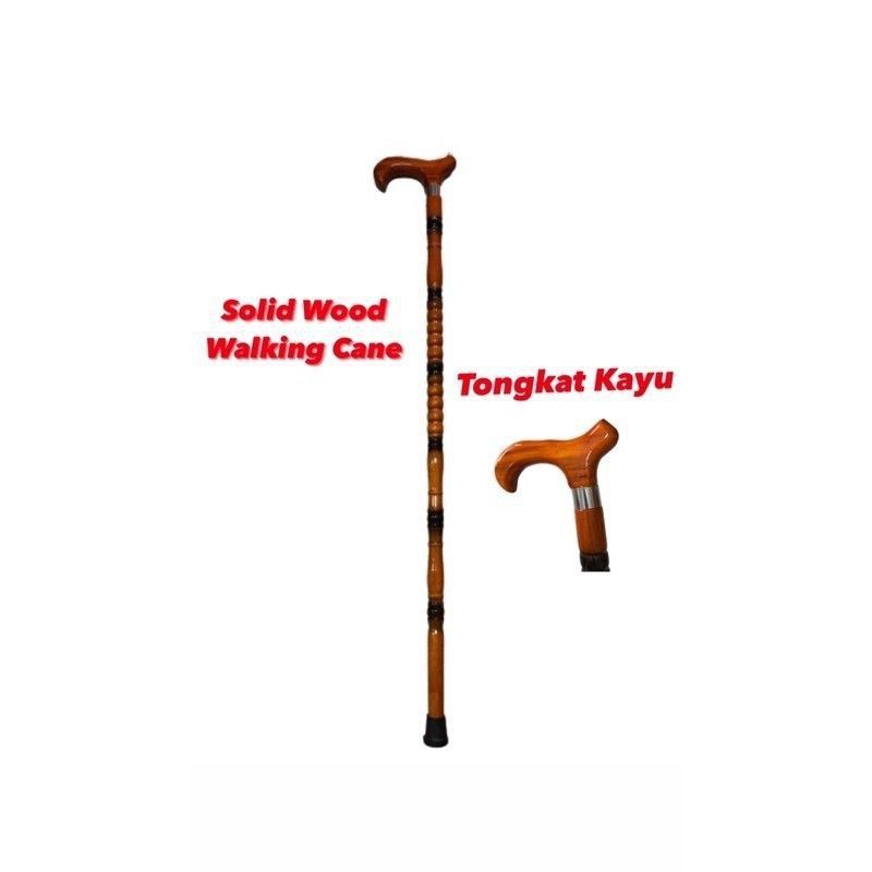 [Ready Stock] Wooden Tongkat Kayu Walking Cane Walking Stick Crutch