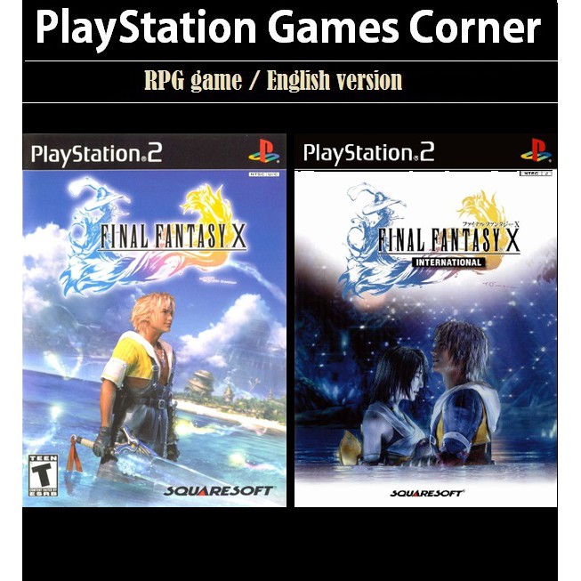 Ps2 Game Final Fantasy X Ffx International Version English Version Rpg Game Playstation 2 Playstation 3