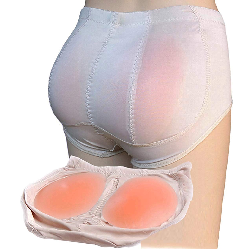 RosinKing Hip and Butt Pads Enhancer Panties 4 Removeable Padded Seamless Buttock Control Boyshort