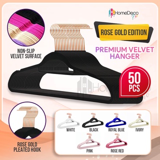 Premium Velvet hanger clothes hanger baju - 10/20/50pcs Value pack hangers