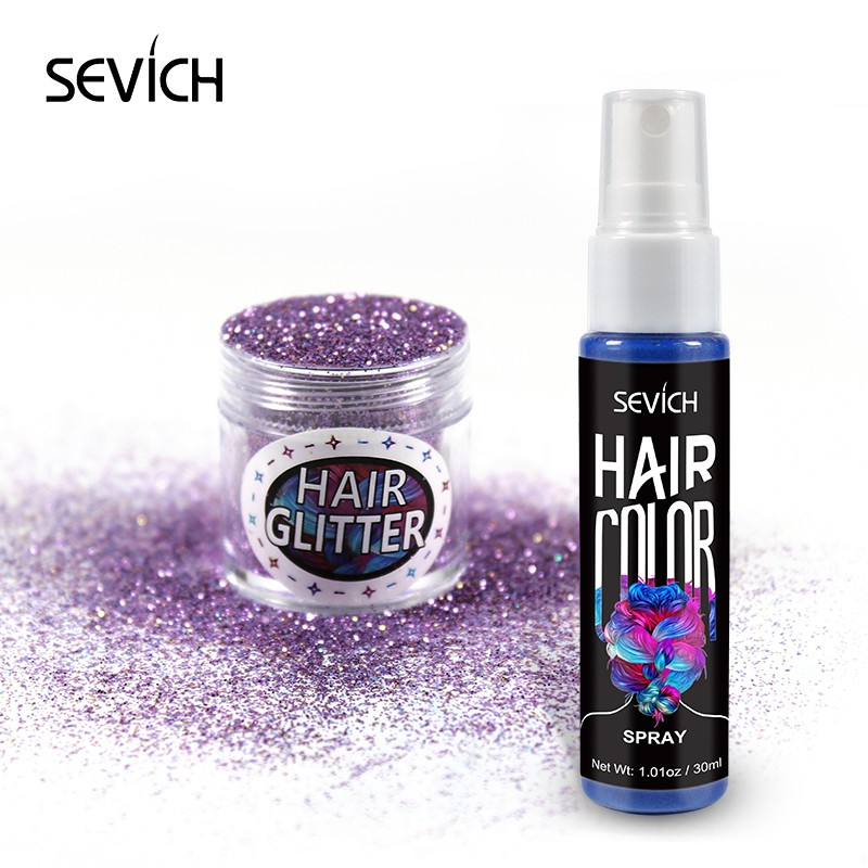 Sevich 8 Colors Temporary Hair Color Dye Sets 30ml One-off Liquid Hair  Color Spray +  Hair Glitter DIY Hair Styling | Shopee Malaysia