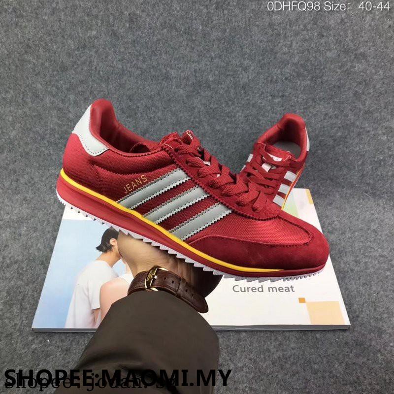 adidas jeans maroon