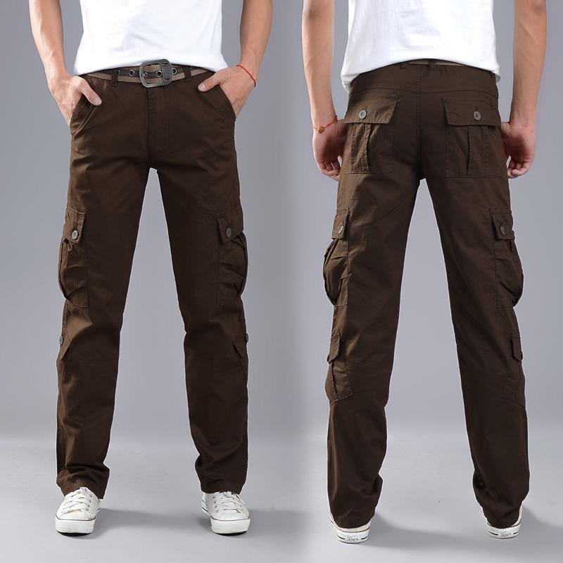 Plus Size Must Way Men's Cotton Military Cargo Pants Casual Work Combat