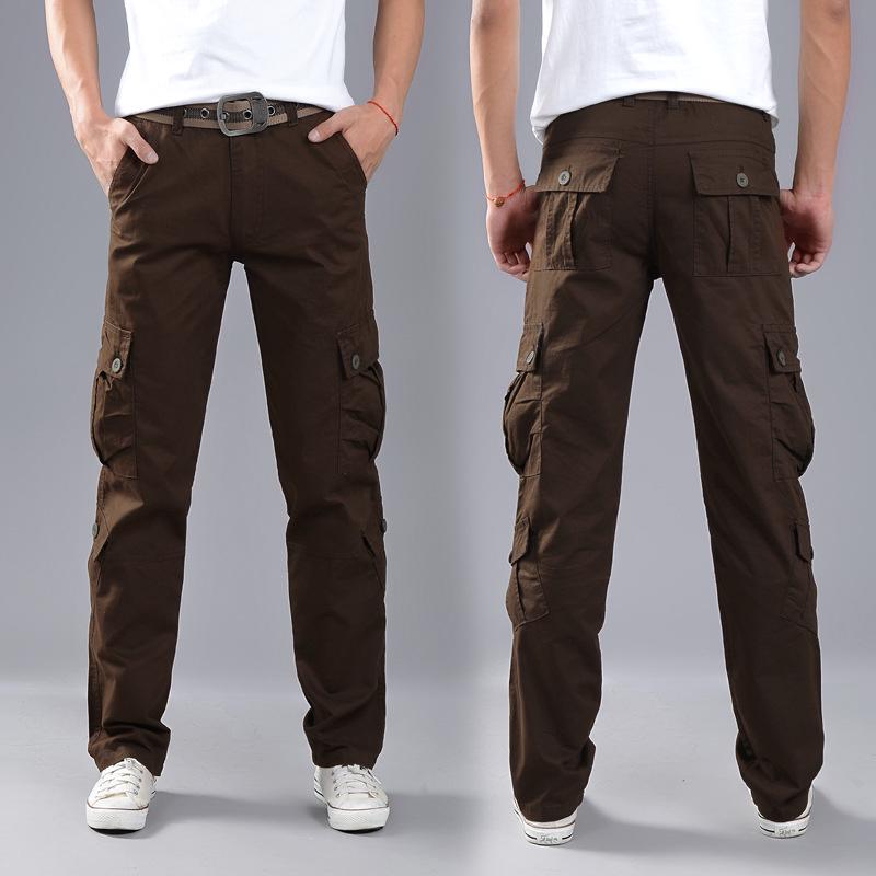 Plus Size Must Way Men's Cotton Military Cargo Pants Casual Work Combat ...