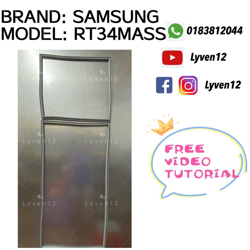 Buy Samsung Rt34mass Refrigerator Door Gasket Getah Pintu Peti Sejuk Seetracker Malaysia