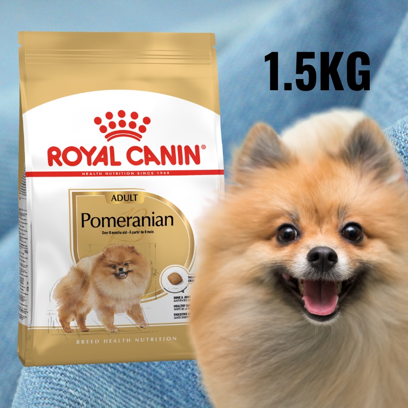 Royal Canin Pomeranian Adult (1.5kg) Dry Dog Food Makanan Anjing - Breed Health Nutrition 1.5KG