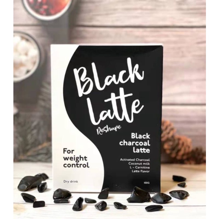 Black Latte Charcoal Coffee for Weight Loss (100 Original from