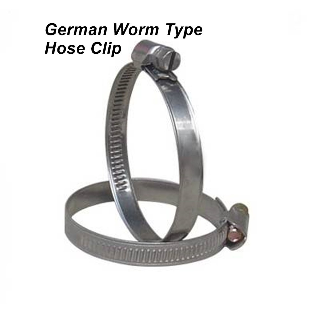 Stainless Steel Hose Clip German Type various sizes available Hose