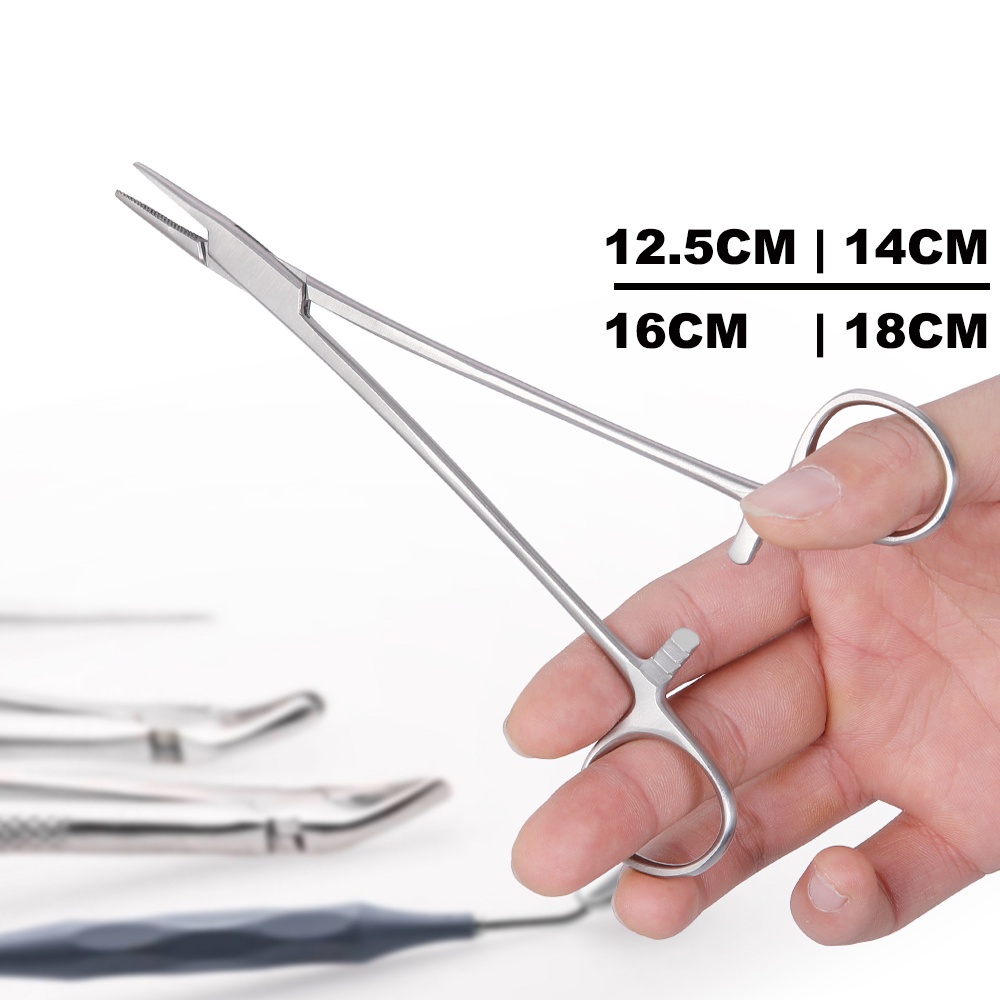 Needle Holder Pliers Dental Stainless Steel Forceps Orthodontic Tweezer Dentist Instrument Equipment