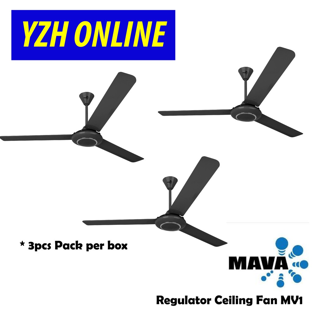 3pcs Pack Ceiling Fan 60 Mava Mv1 Shopee Malaysia