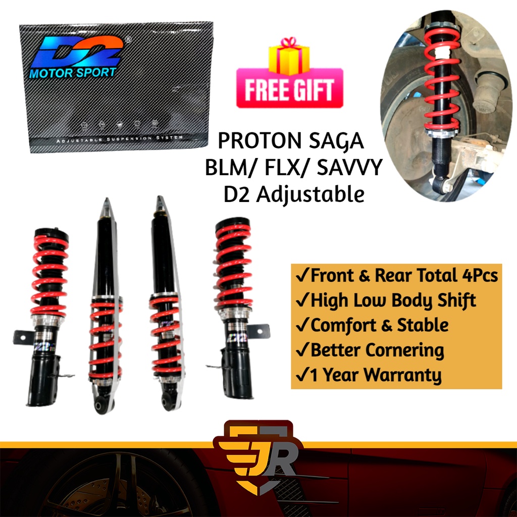D2 Hi Low High Low Body Shift Adjustable Absorber Saga BLM FLX Coil ...