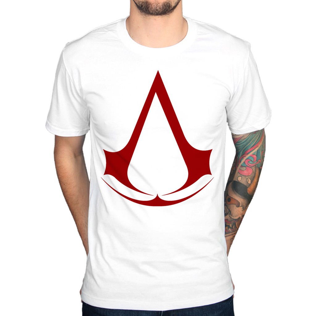 Official Mens Assassins Creed Logo T-Shirt Syndicate Rogue Identity Pirates Game 