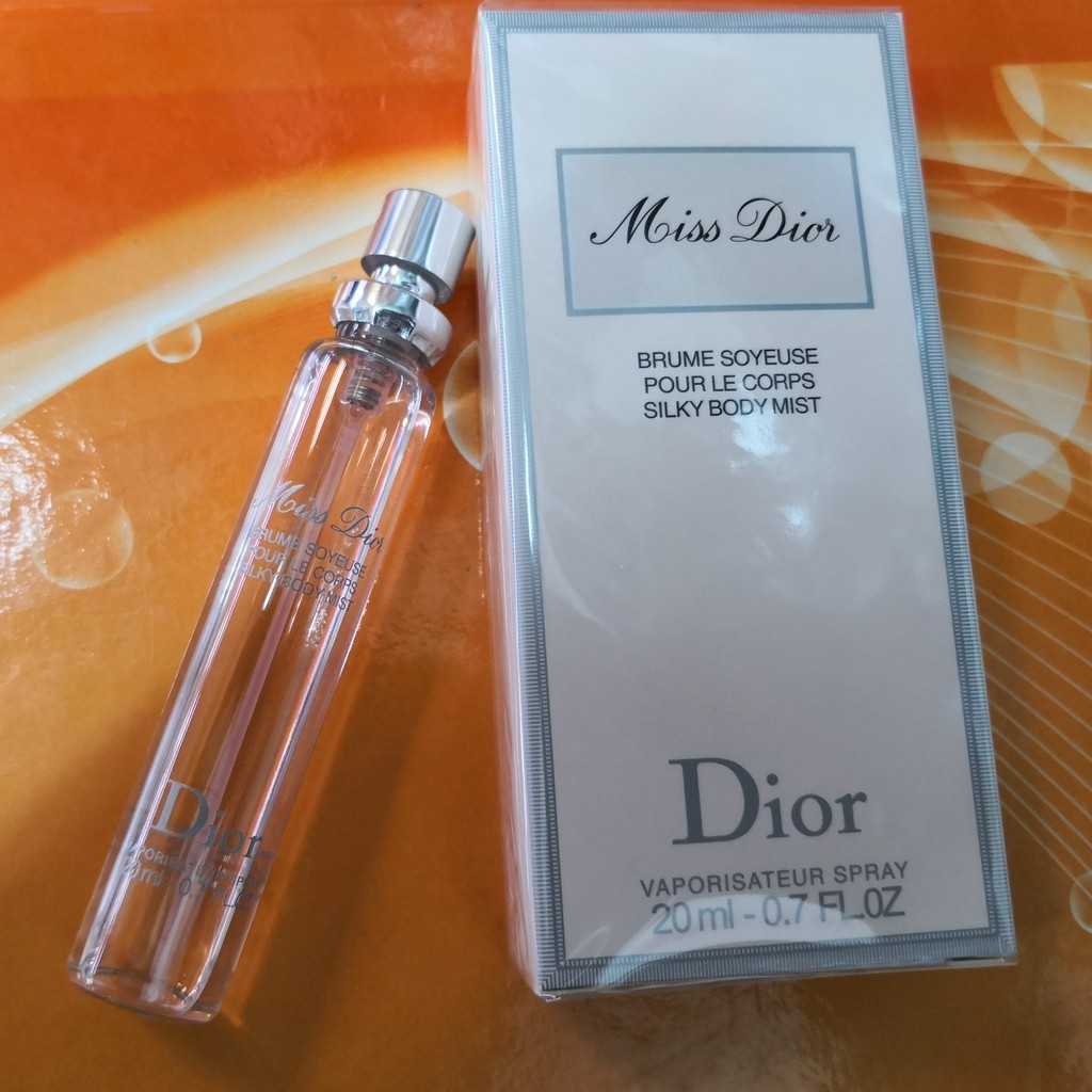miss dior brume soyeuse pour le corps