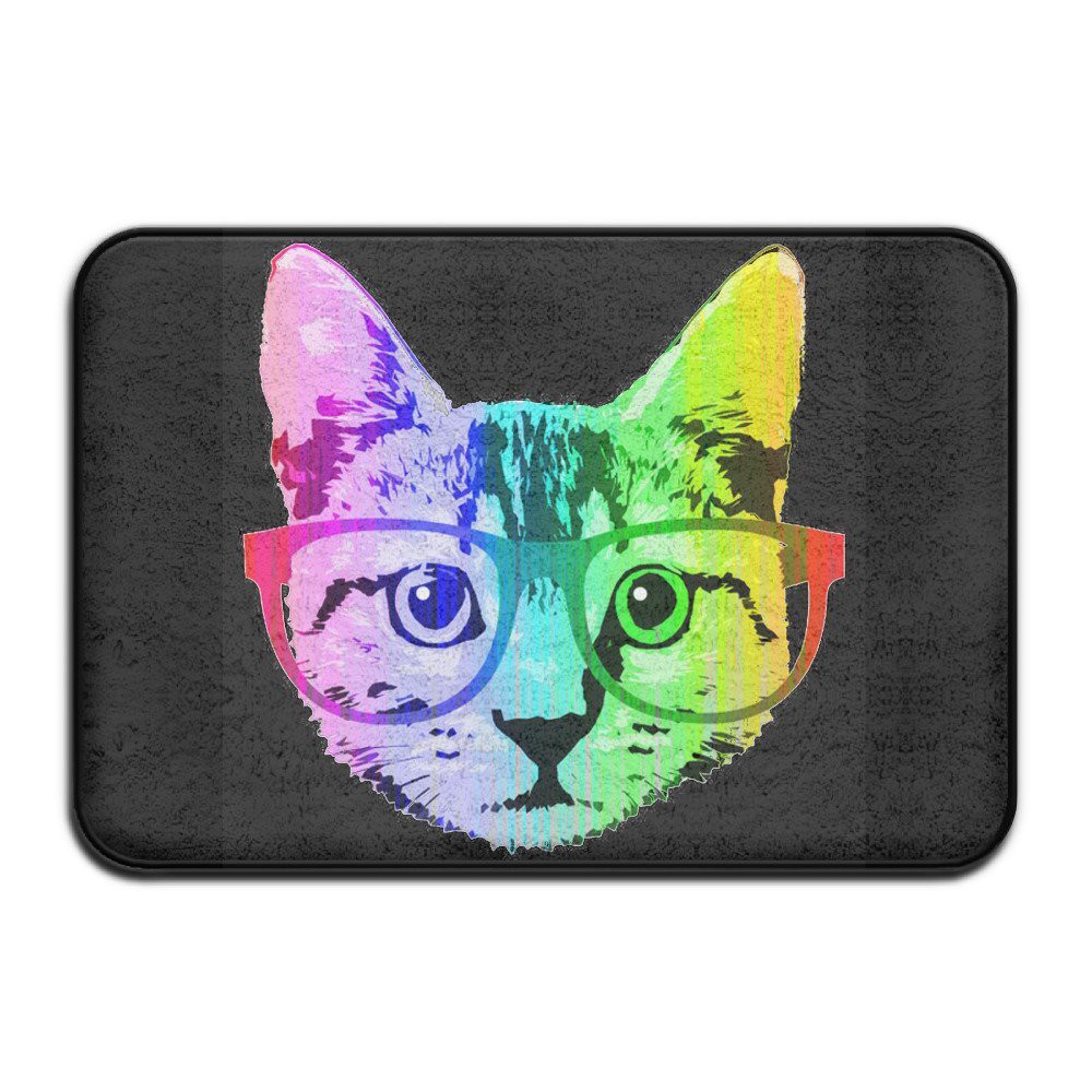 Funny Rainbow Cat Doormats Entrance Rug Floor Mats Doormats