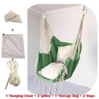 Hammock Chair Patio Porch Yard Tree Hanging Air Swing Seat Rope Chair Outdoor Shopee Malaysia