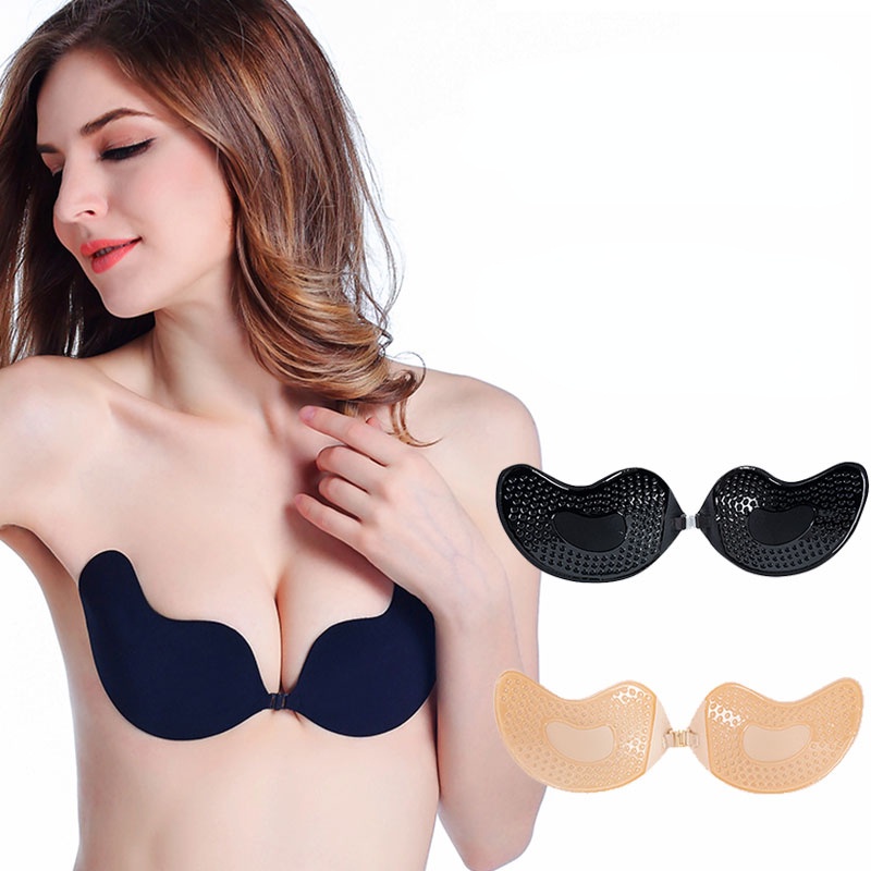 Adhesive Bra Invisible Sticky Bras For Women Strapless Backless Reusable Push Up Breast Lift 9690