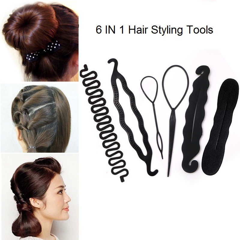 6 IN 1 Multi Style Black Hair Styling Hair Disk Styling Tools | Shopee  Malaysia